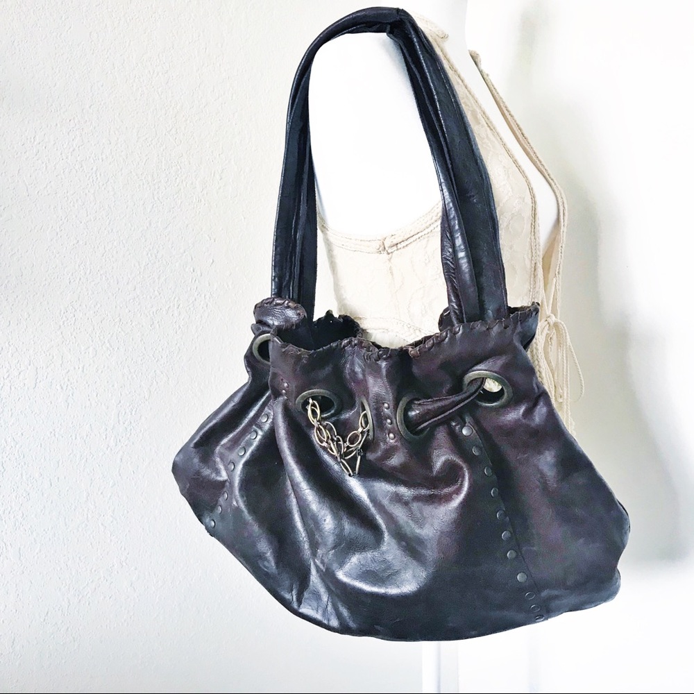EDE Boho Leather Shoulder Bag